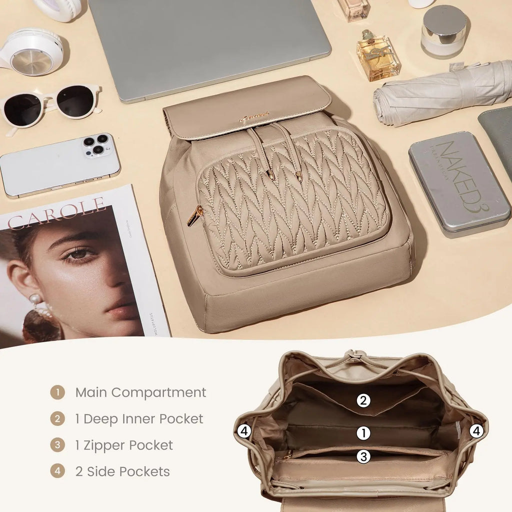 Small Travel Backpack {Coffee}