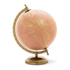 Spinning Small Decorative Globe, Pink/Gold, 11" H
