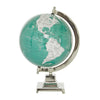 Teal Aluminum Globe, 12"