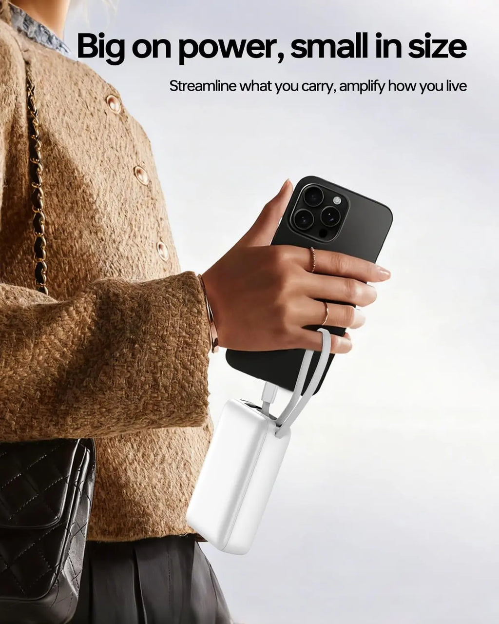 White Portable Power Bank