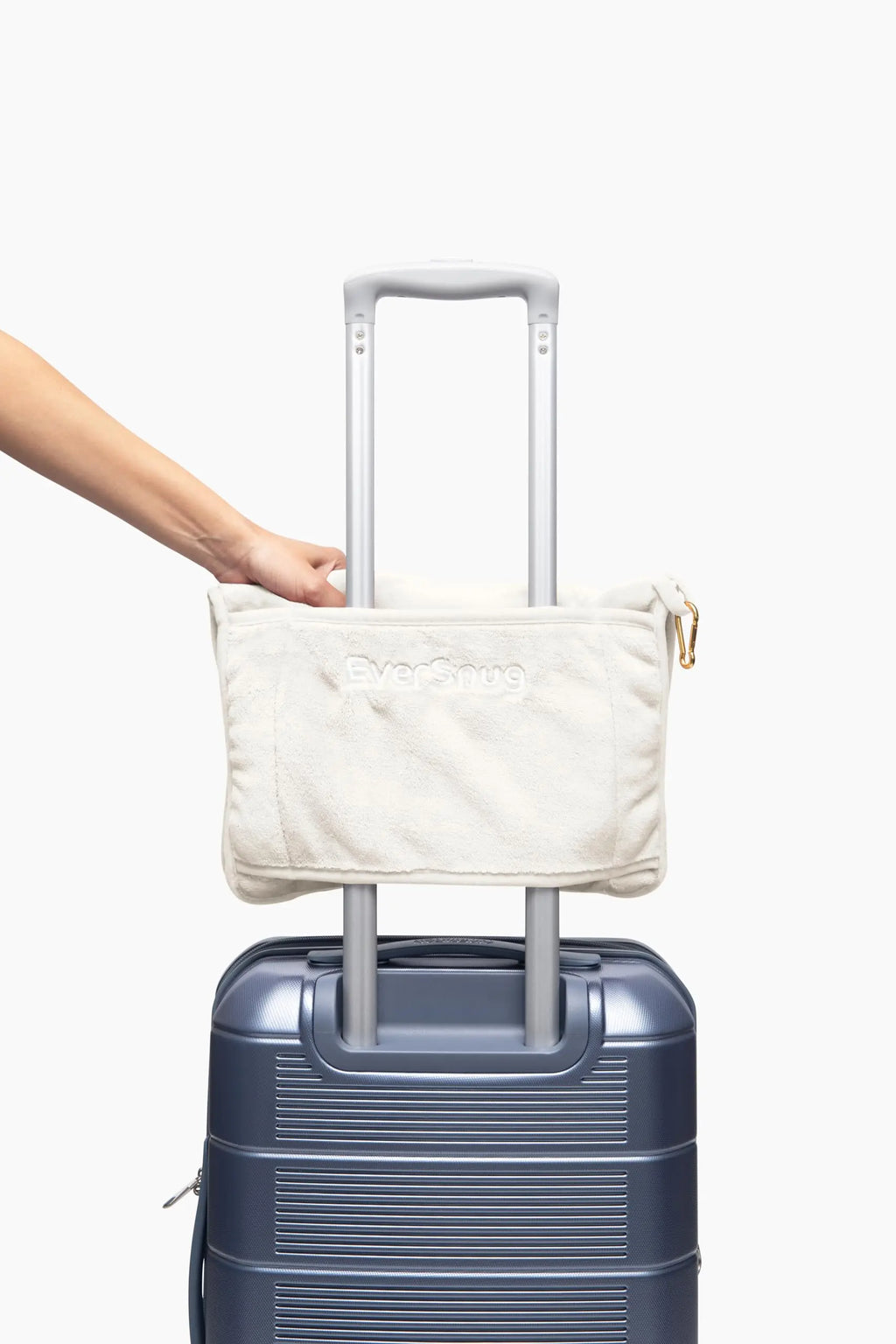 EverSnug Travel Blanket and Pillow (Off-White)