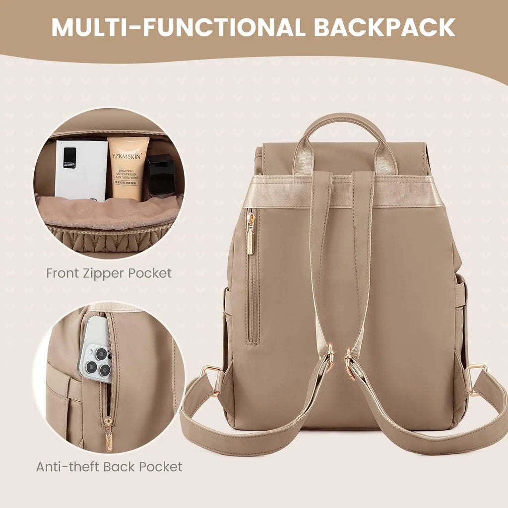 Small Travel Backpack {Coffee}