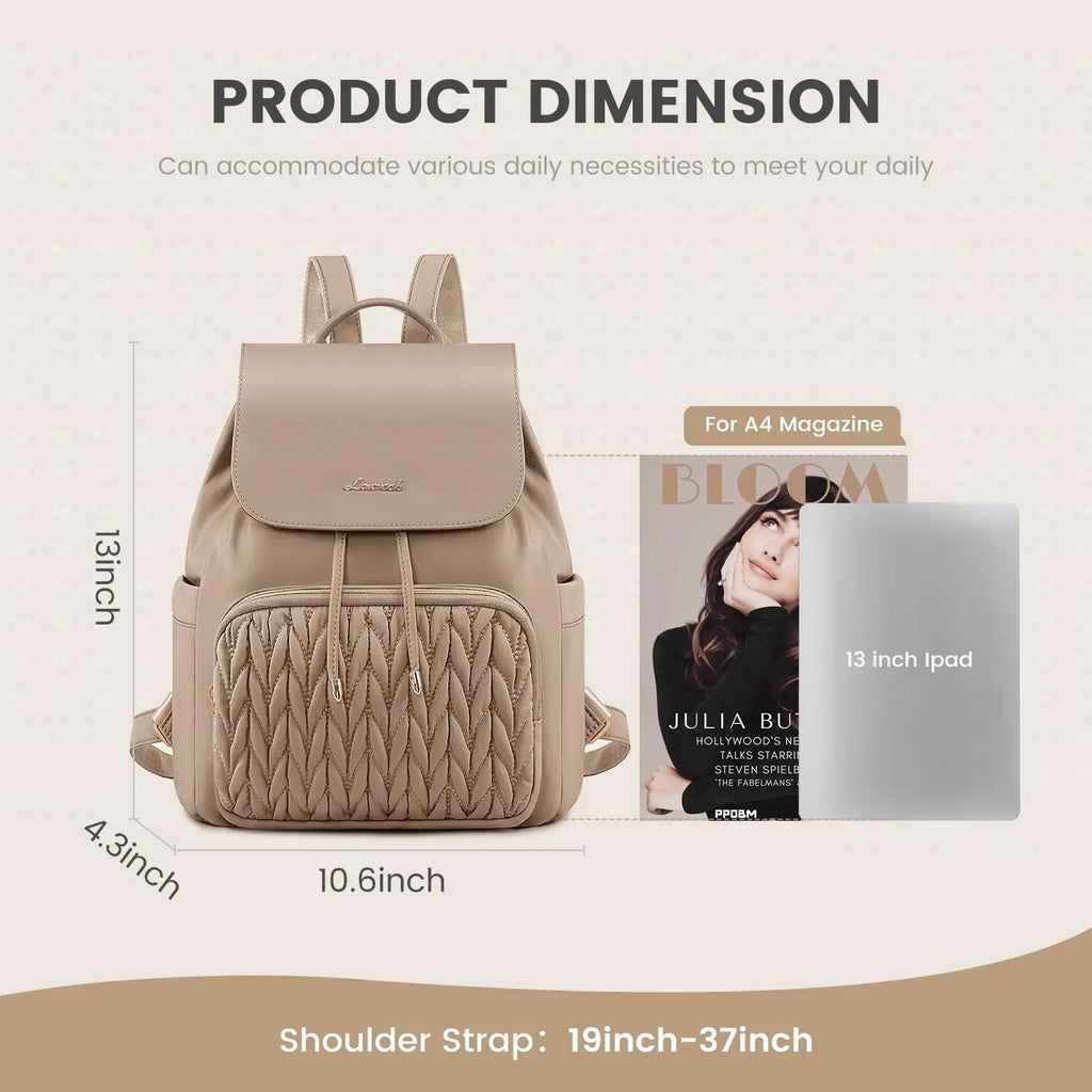 Small Travel Backpack {Coffee}