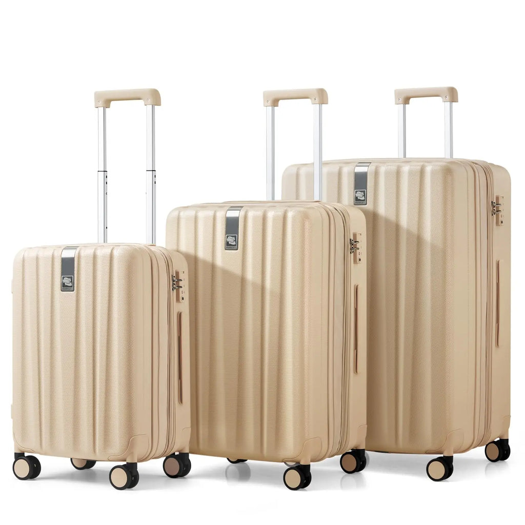 Hanke Expandable Hardshell 3-Piece Luggage Set (Cuba Sand)