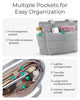 Light Gray Puffy Tote Bag