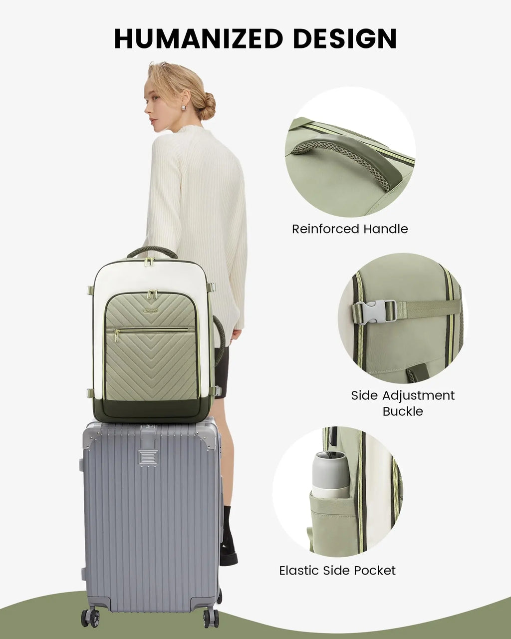 Olive Green Backpack Gift Set