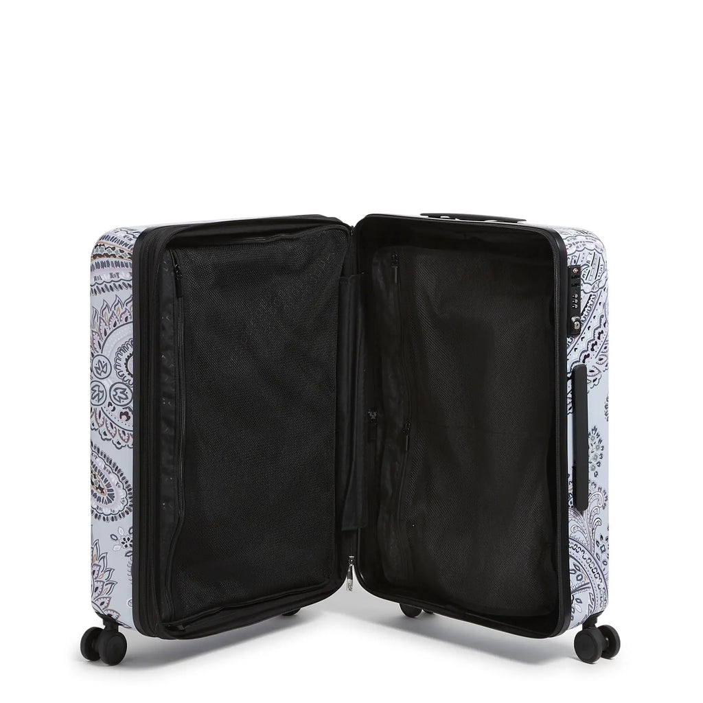 Vera Bradley Hardside Rolling Suitcase 26" {Soft Sky Paisley}