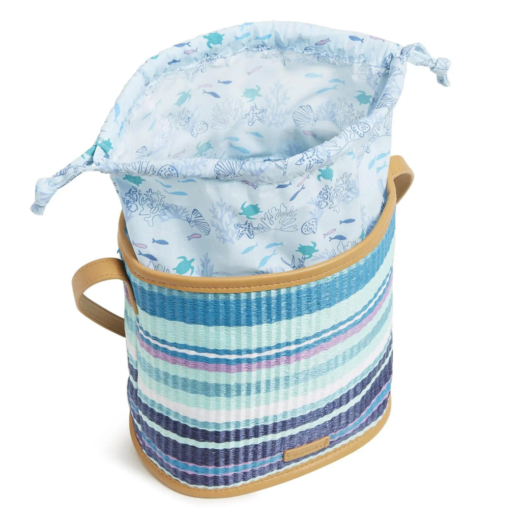 Vera Bradley Straw Crossbody Purse {Spring Mint Stripe}