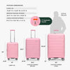 Traveler's Choice Pagosa 3-Piece Luggage Set (Pink)