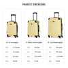 Kenneth Cole Reaction Out of Bounds 2-Piece Luggage Set (Pale Banana)