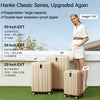 Hanke Expandable Hardshell 3-Piece Luggage Set (Cuba Sand)