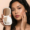 Champagne Cream Compact Travel Mirror