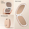 Champagne Cream Compact Travel Mirror