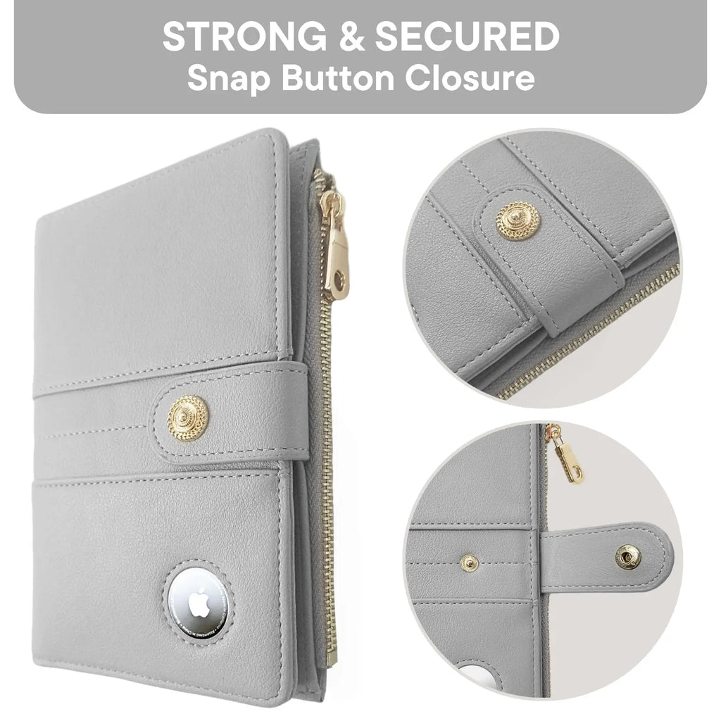 AirTag Passport Holder (Light Gray)