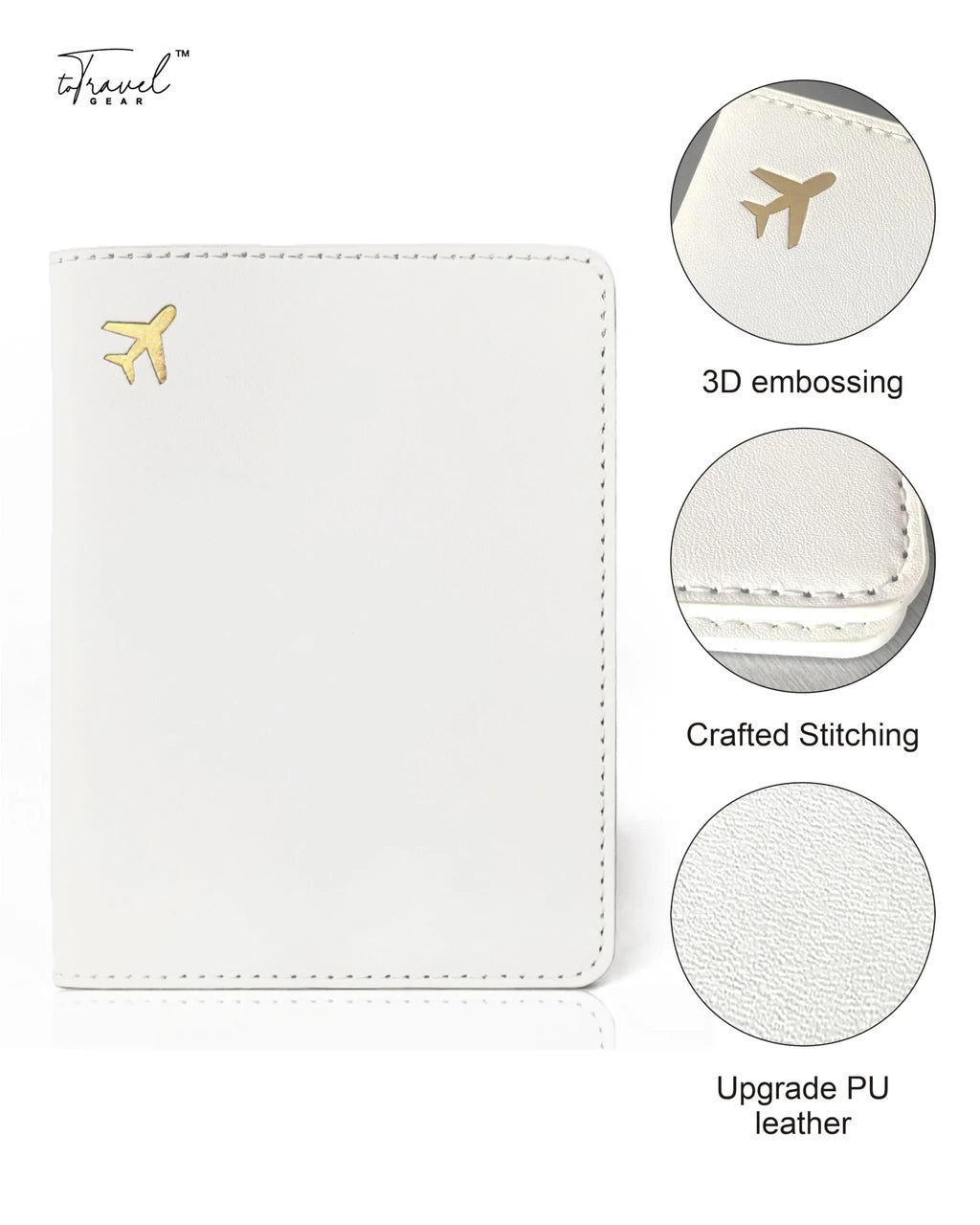 Cream Passport Holder