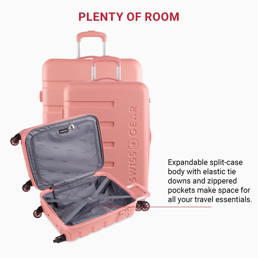 SwissGear 7366 Hardside 3-Piece Luggage Set (Coral Almond)