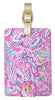 Lilly Pulitzer Pink/Blue Women's Leatherette Luggage Tag, Don't Be Jelly