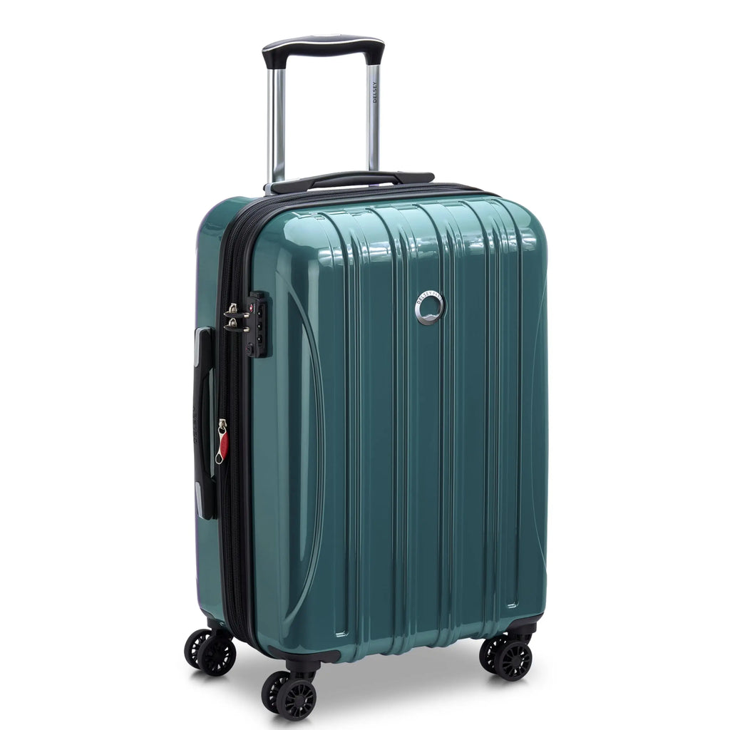 Delsey Helium Aero Metallic Green Luggage Set