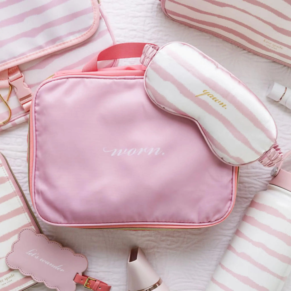 Kate Spade Travel Eye Mask (Goddess Stripe)