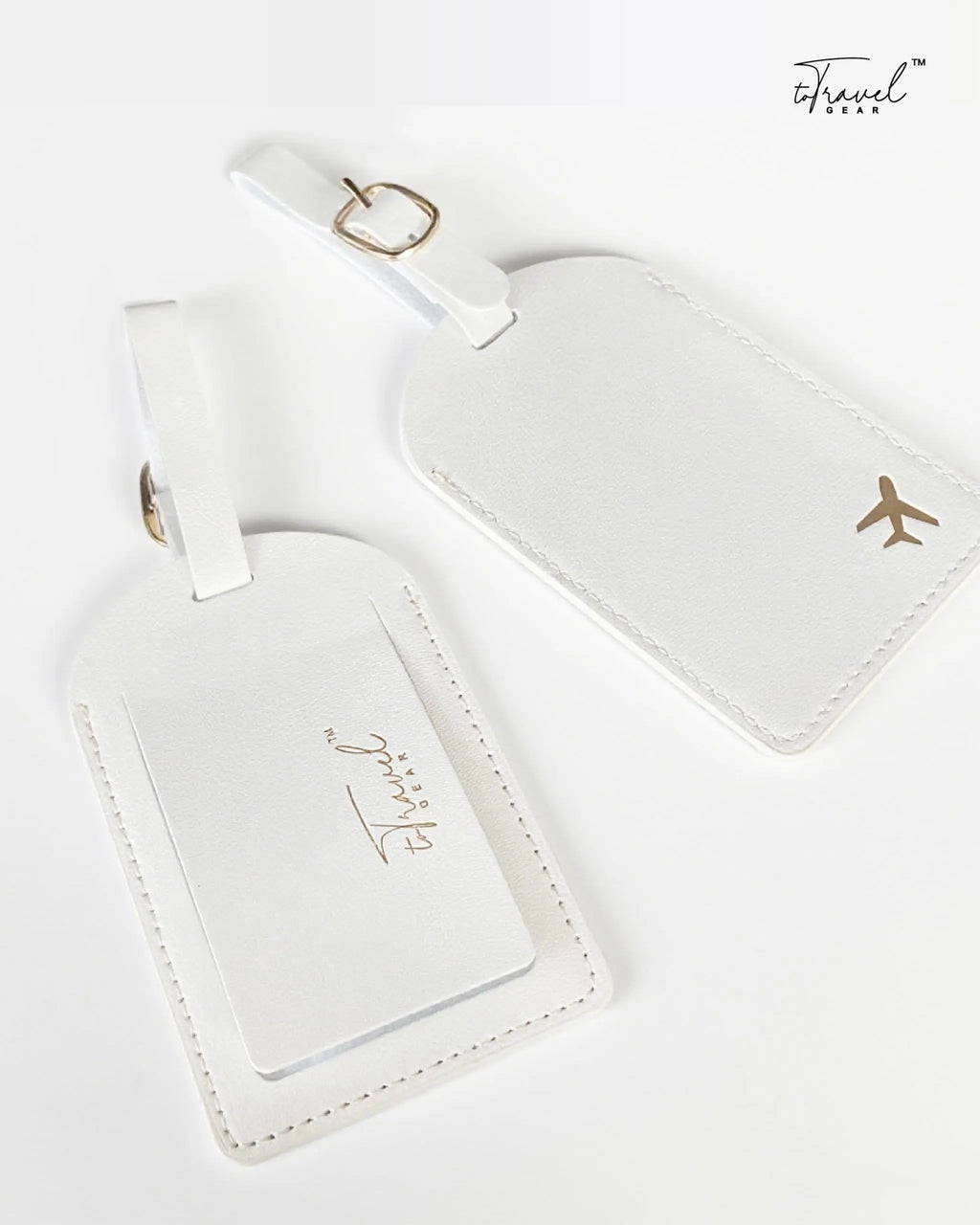 Cream Luggage Tags