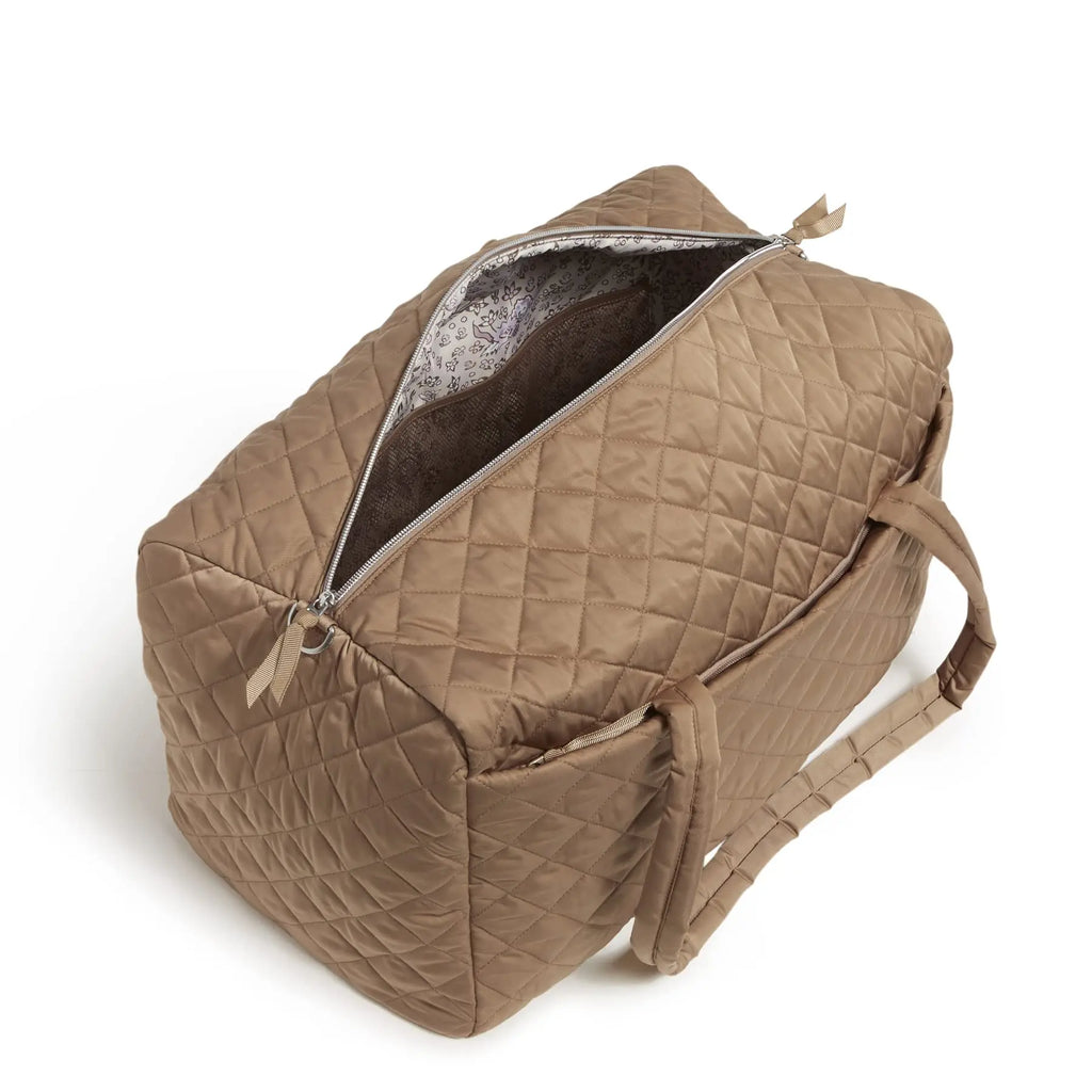 Vera Bradley Twill Large Travel Duffle Bag {Meadowlark Tan}