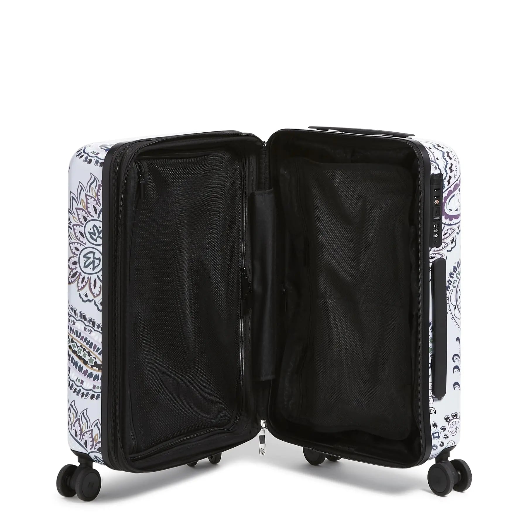 Vera Bradley ペイズリー柄 キャリーケース Vera Bradley Rolling Carry On Suitcase Paisley Boysenberry 18” EUC