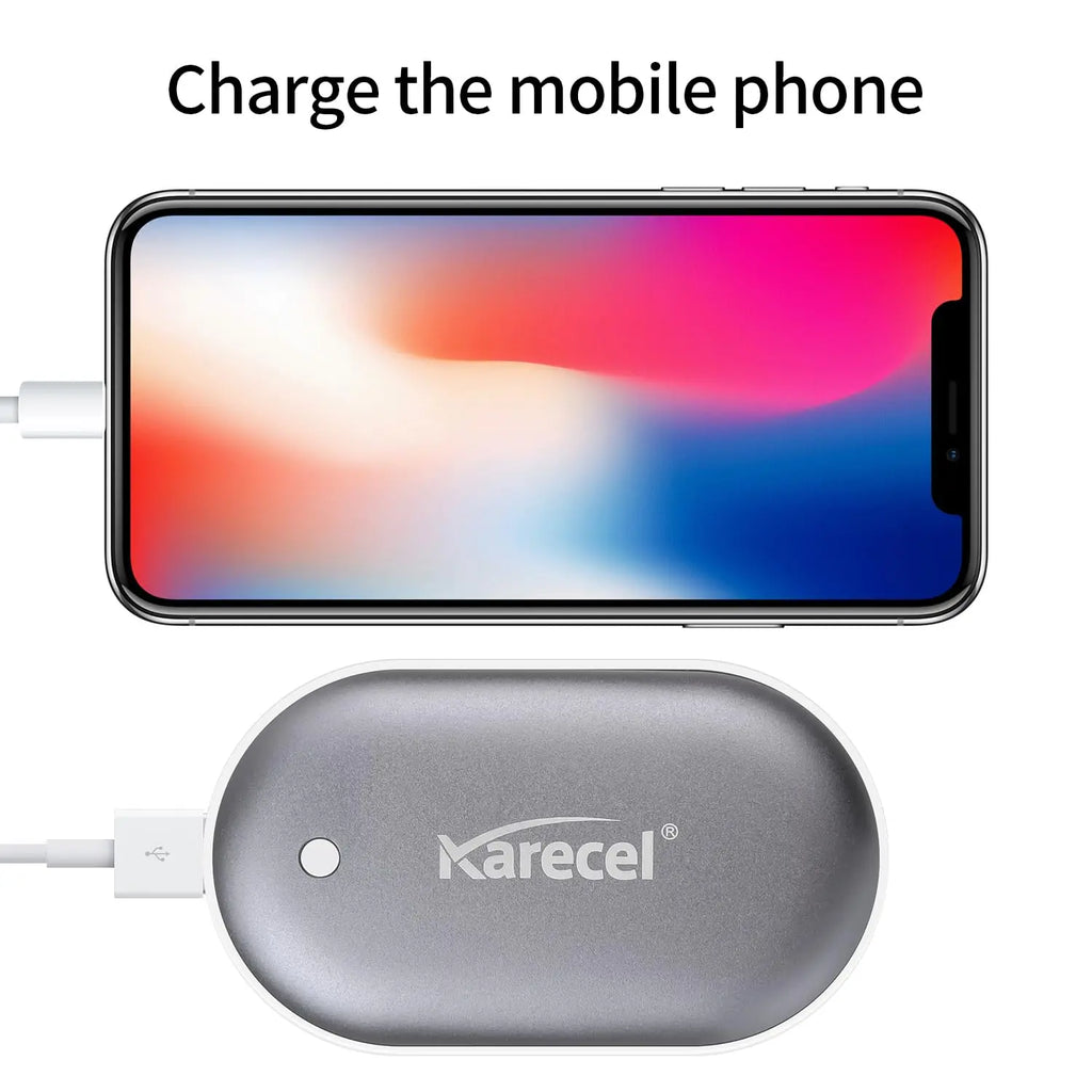 Rechargeable Hand Warmer (Gray)