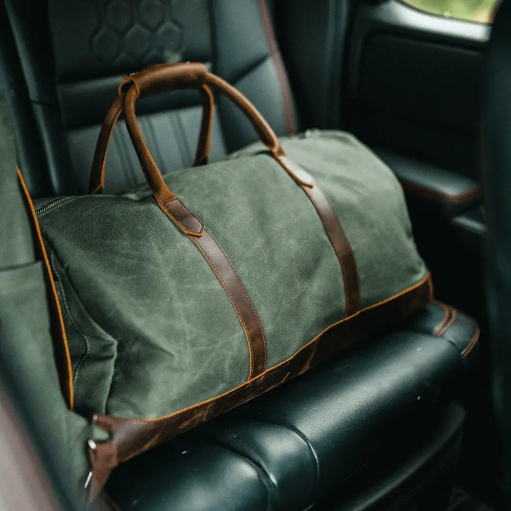 Men's Leather Weekender Bag