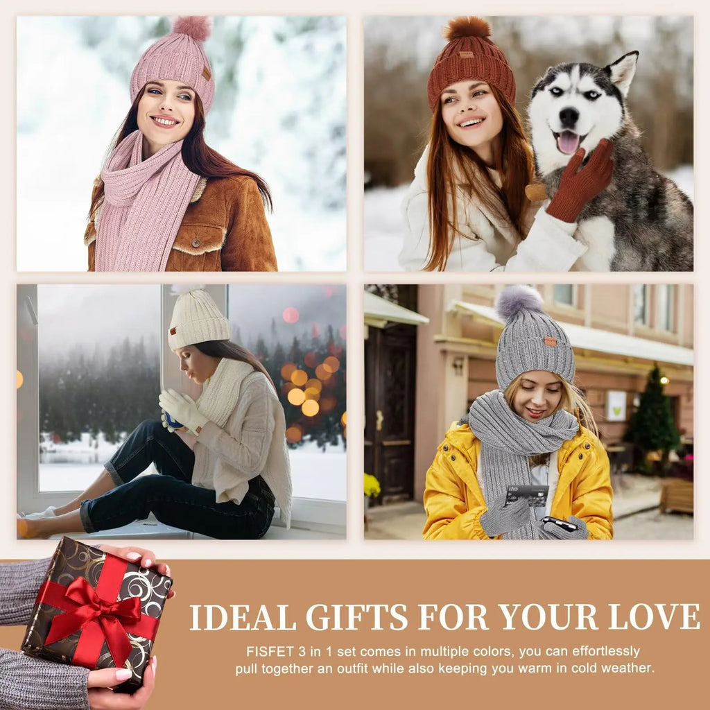 Winter Accessories Gift Set (Oatmeal)