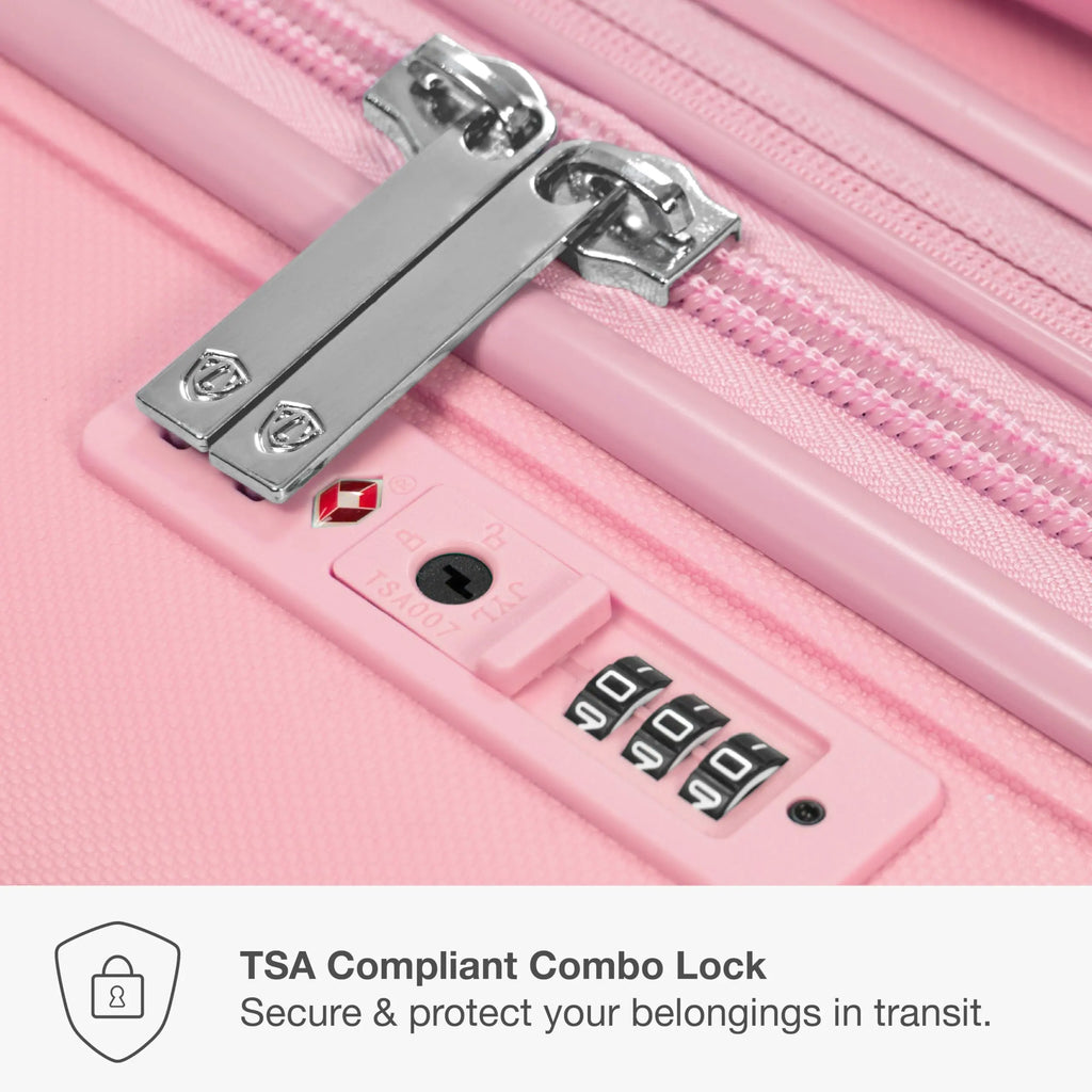 Traveler's Choice Pagosa 3-Piece Luggage Set (Pink)