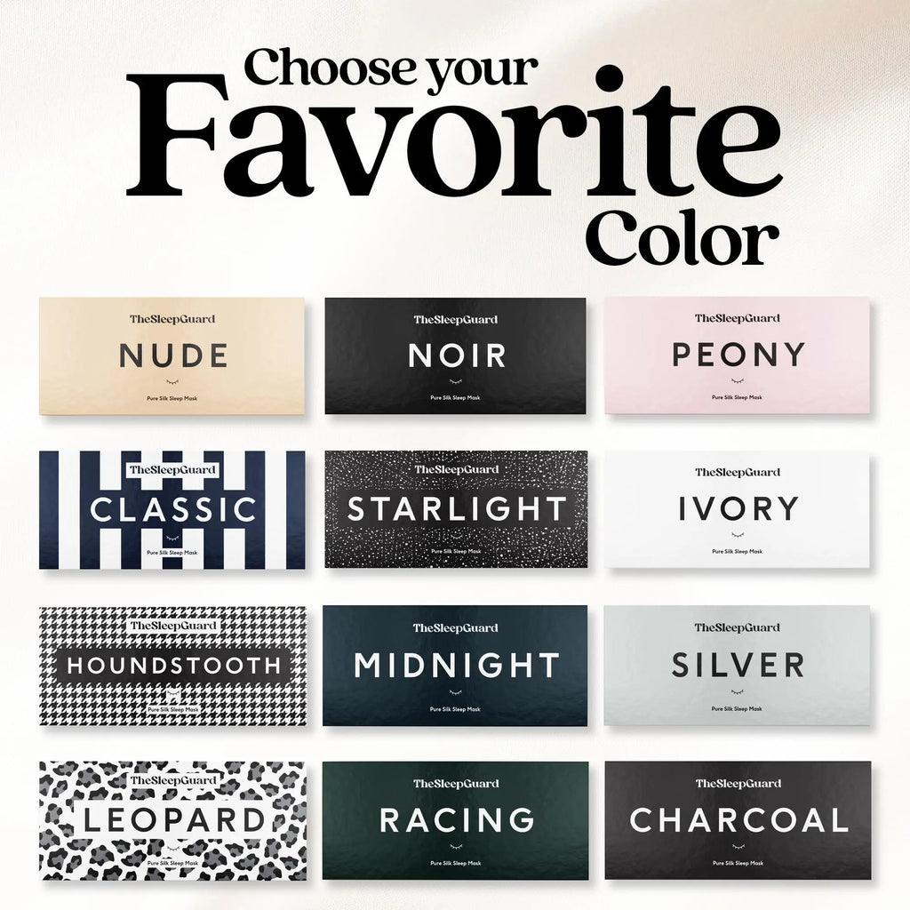 TheSleepGuard Pure Silk Sleep Mask (Ivory)