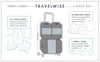 TravelWise Packing Cubes (White Dots)