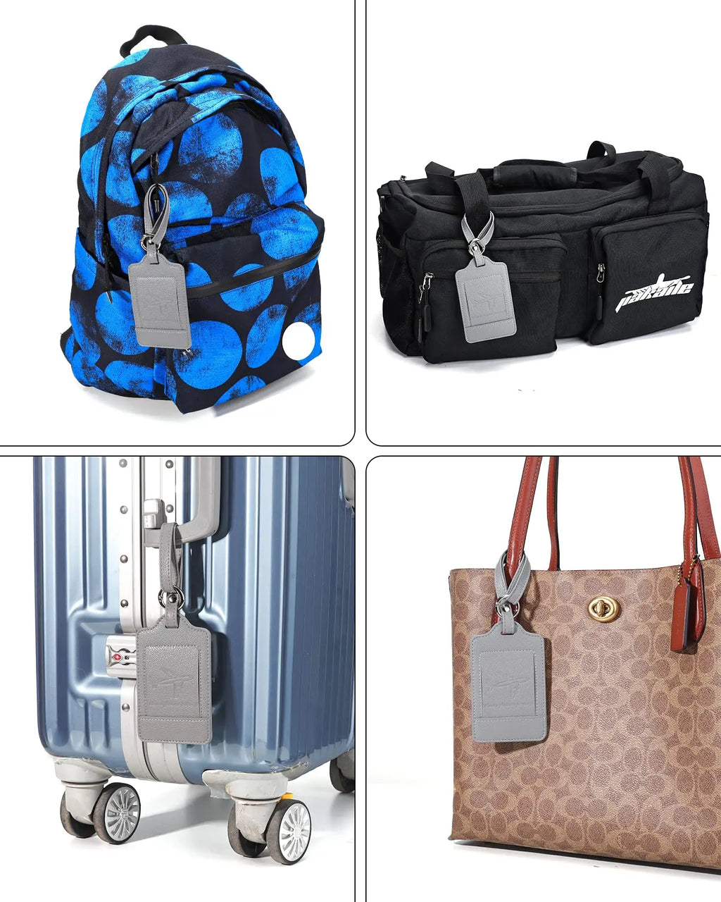 Gray Luggage Tags