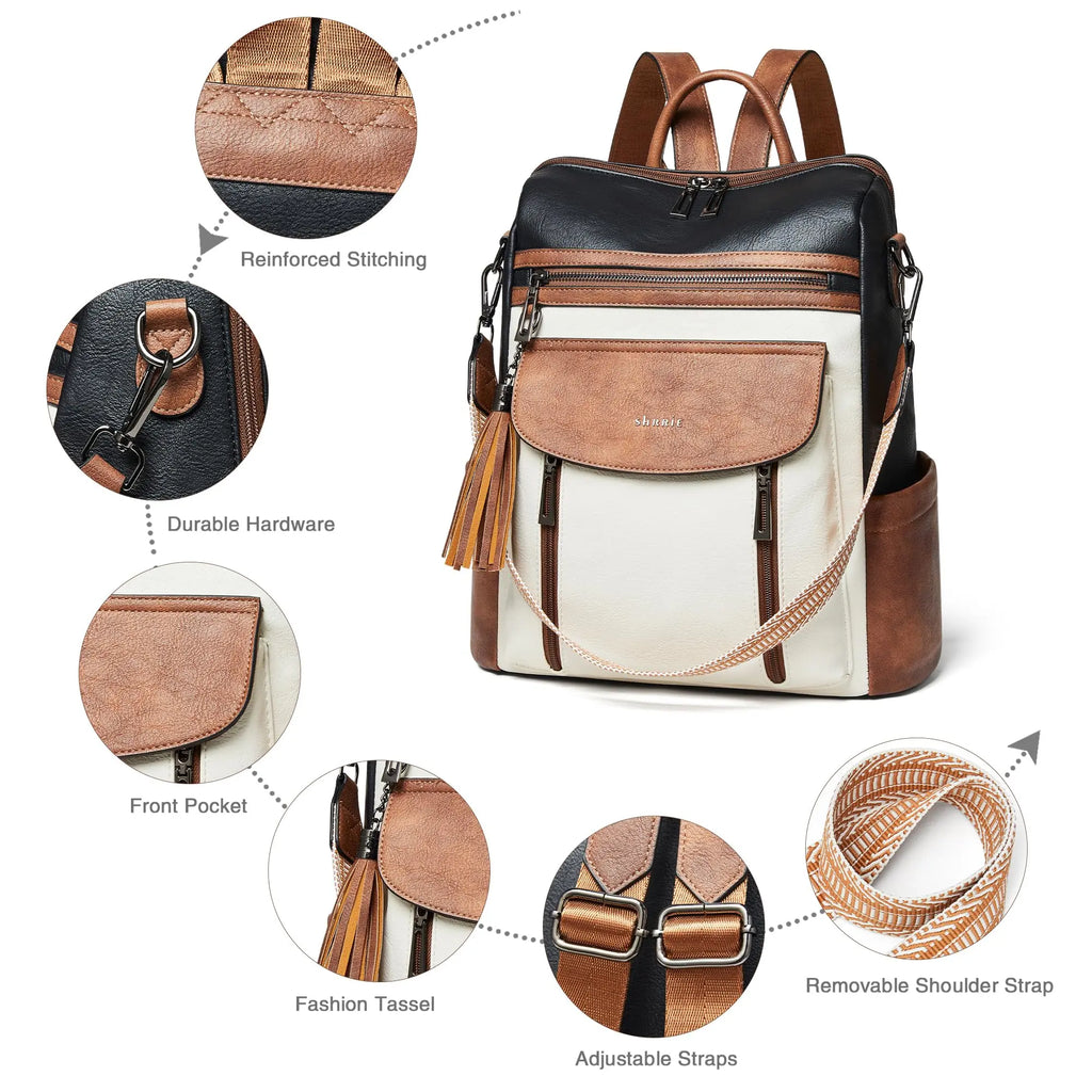 Convertible Backpack Purse with Wristlet
