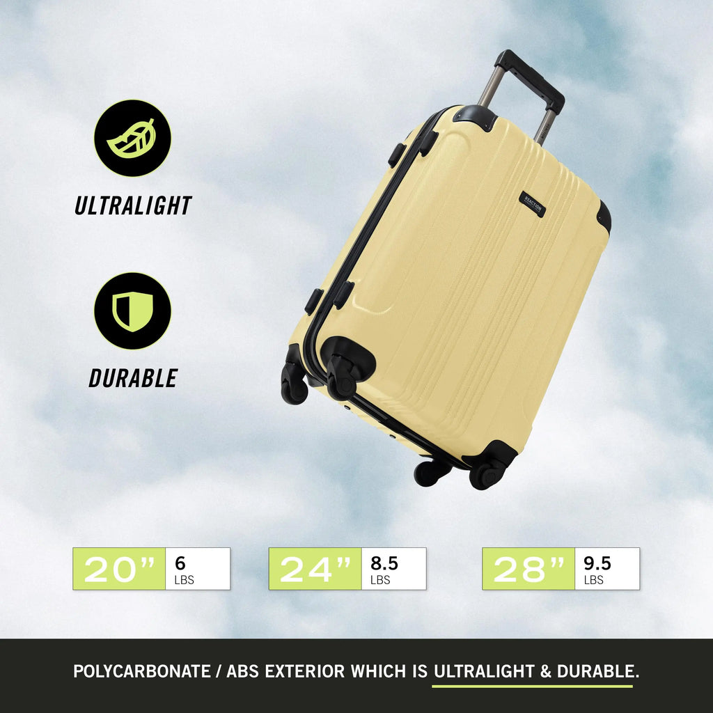 Kenneth Cole Reaction Out of Bounds 2-Piece Luggage Set (Pale Banana)