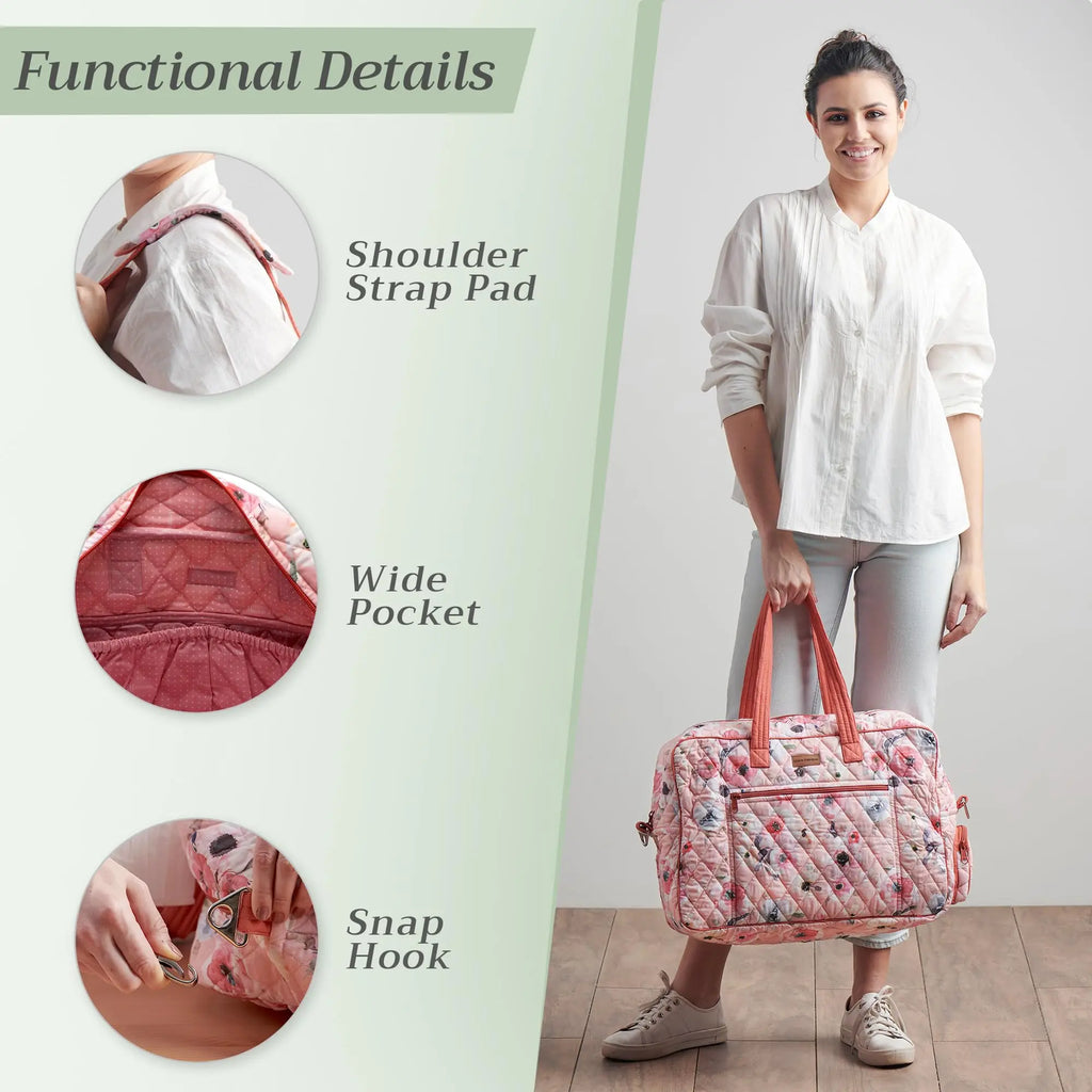Maison d' Hermine Weekend Bag (Romantic Poppy)