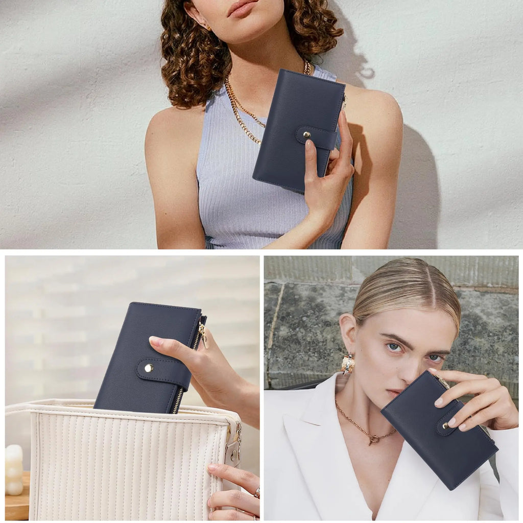 Trifold Wallet Passport Holder (Royal Blue)