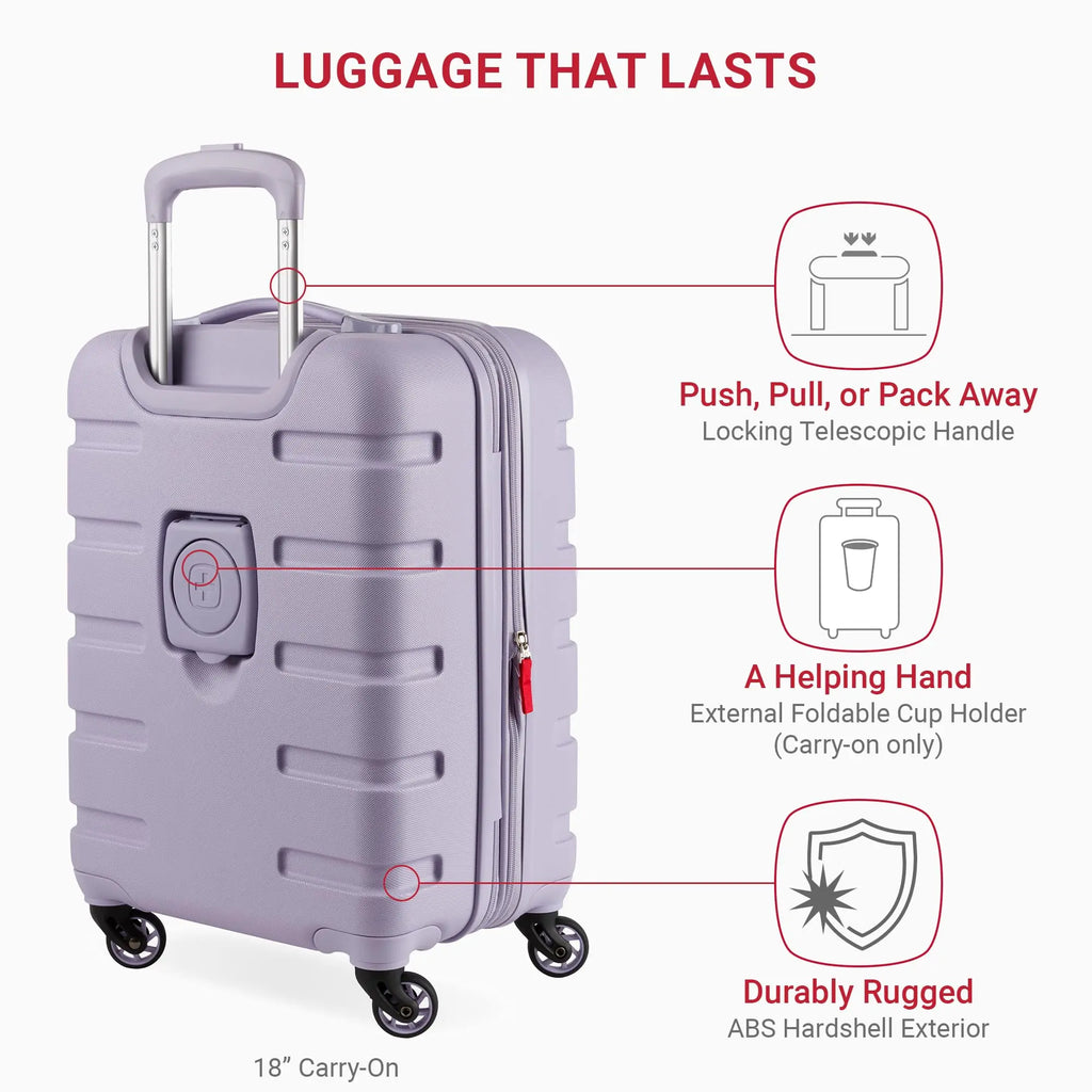 SwissGear 7366 Hardside 3-Piece Luggage Set (Evening Haze)