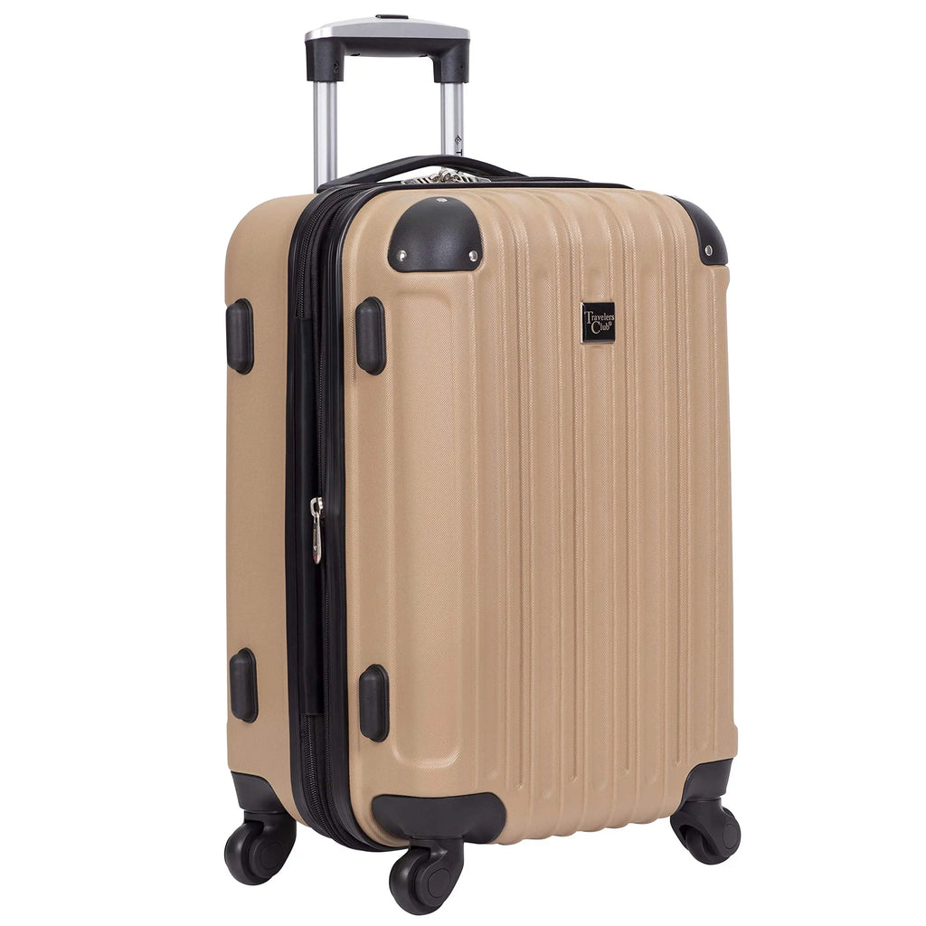 Travelers Club Midtown Hardside 4-Piece Luggage Set {Tan}