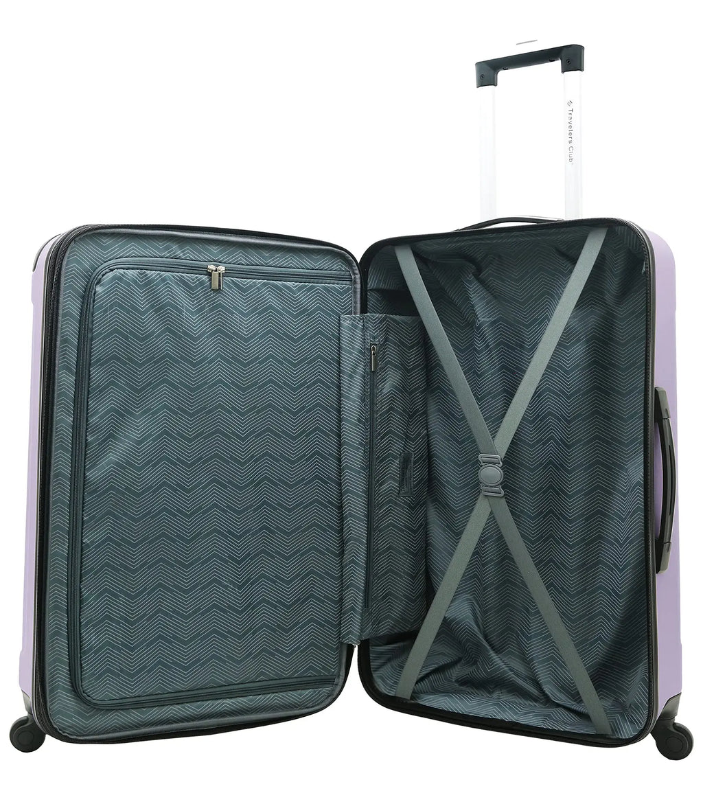 Travelers Club Midtown Hardside 4-Piece Luggage Set {Lilac}