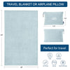 Blue Travel Blanket with Bag