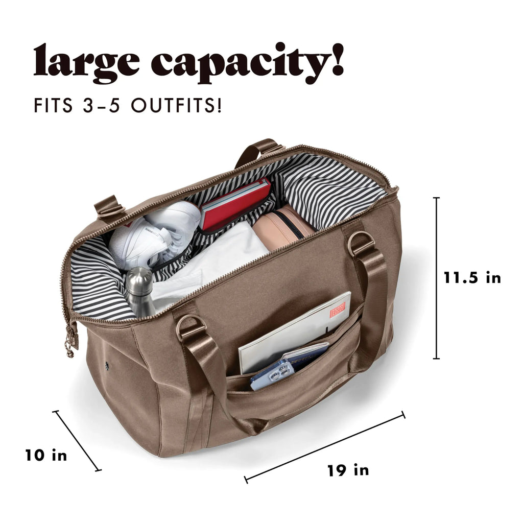 Fit & Fresh Neoprene Weekender Duffel Bag {Taupe}