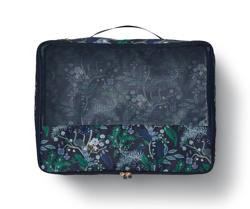 Rifle Paper Co. 3-Piece Packing Cube Set {Peacock}