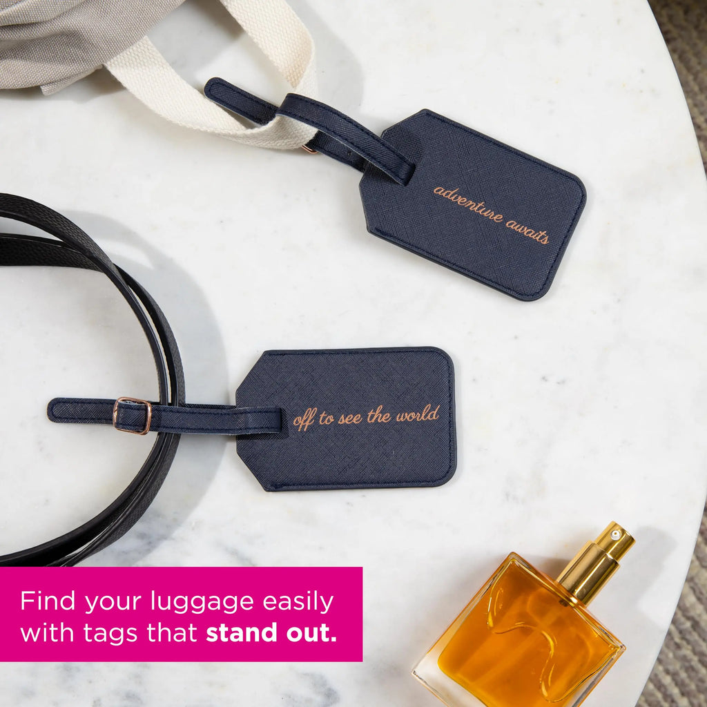Miamica Adventure Awaits Luggage Tags Set (Navy)