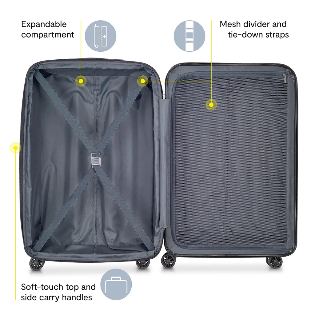 Delsey Paris Helium Aero 3-Piece Luggage Set {Titanium}