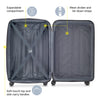 Delsey Paris Helium Aero 3-Piece Luggage Set {Titanium}