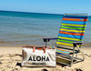 Aloha Beaches Large Canvas Tote Bag