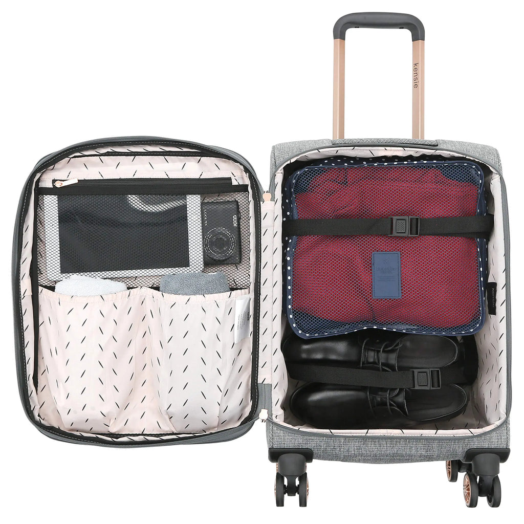 Kensie Hudson Luggage Set (Heather Gray)