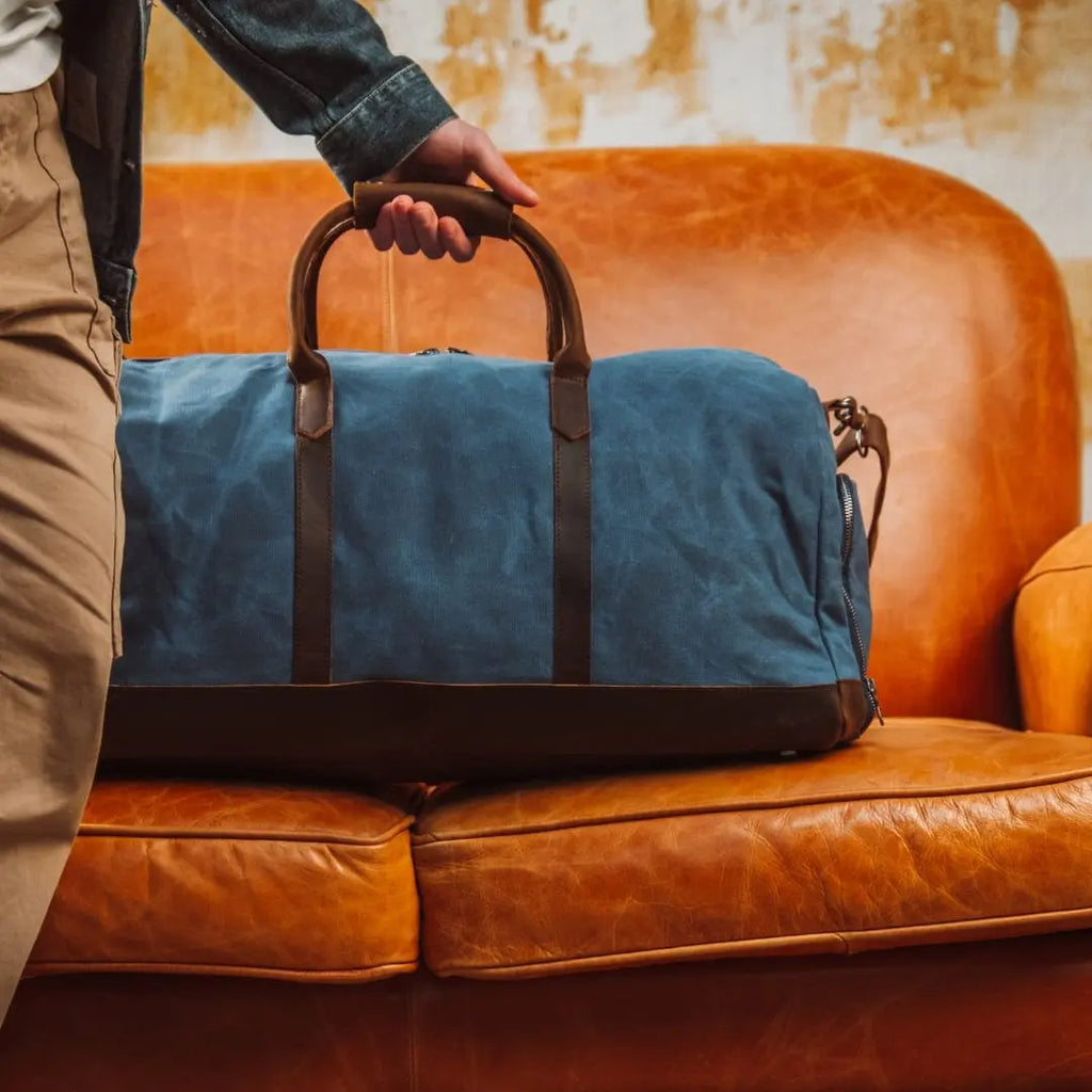 Men's Leather Weekender Bag