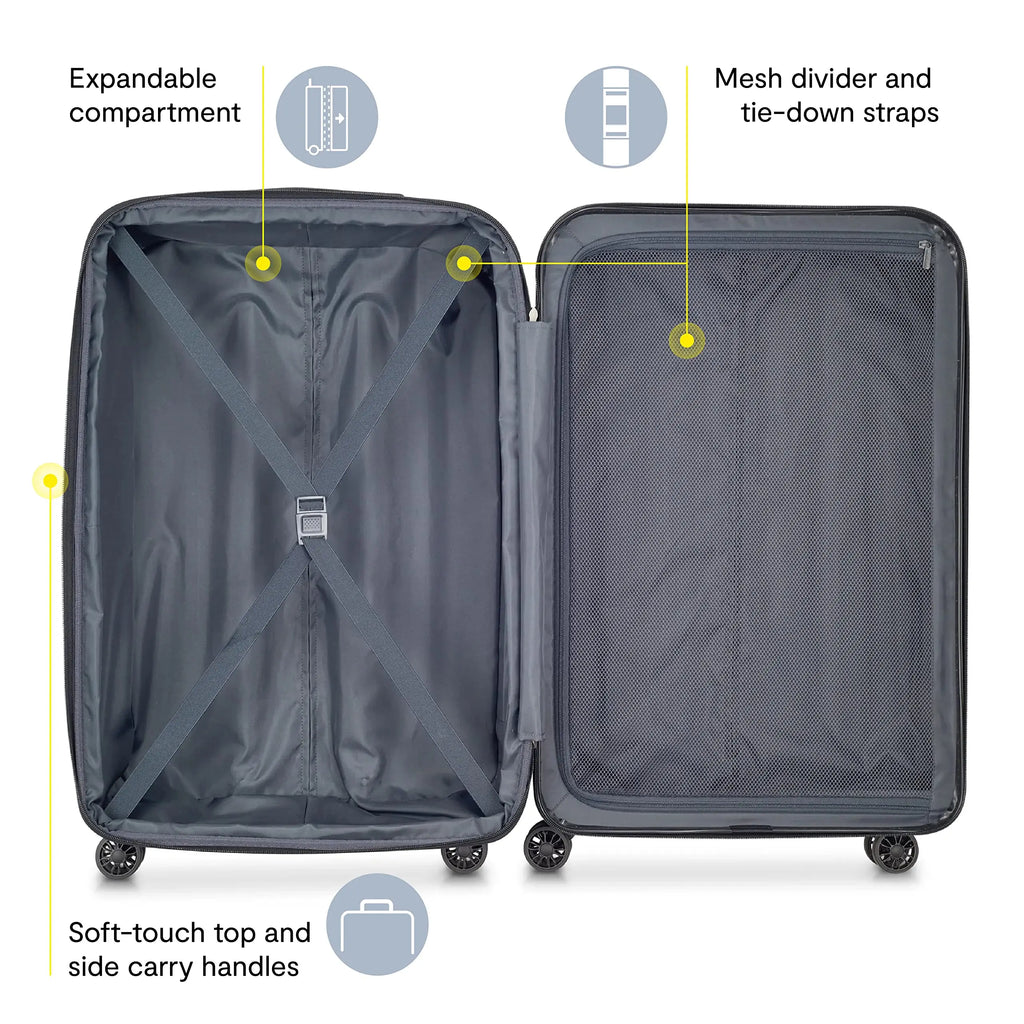 Delsey Helium Aero Metallic Green Luggage Set